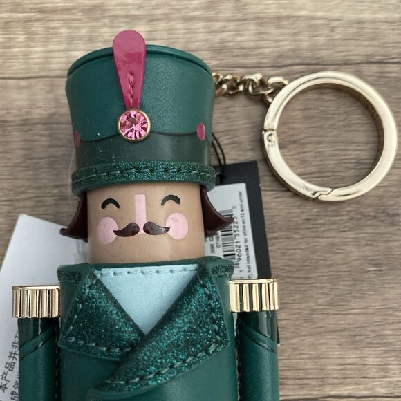 Kate Spade Nutcracker Keychain Green Bag Charm Christmas Holiday Stocking Stuffe - Picture 8 of 11